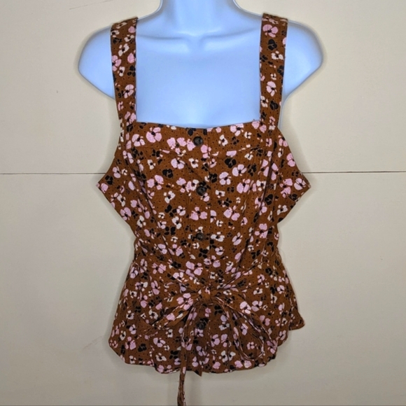 Who What Wear Tops - Who What Wear Floral Print Tank Top